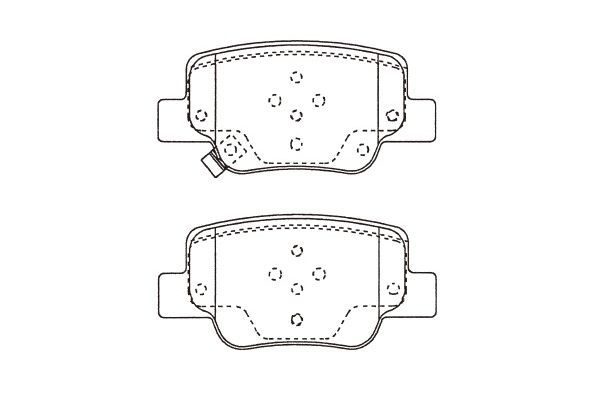 KAVO PARTS Комплект тормозных колодок, дисковый тормоз BP-9147